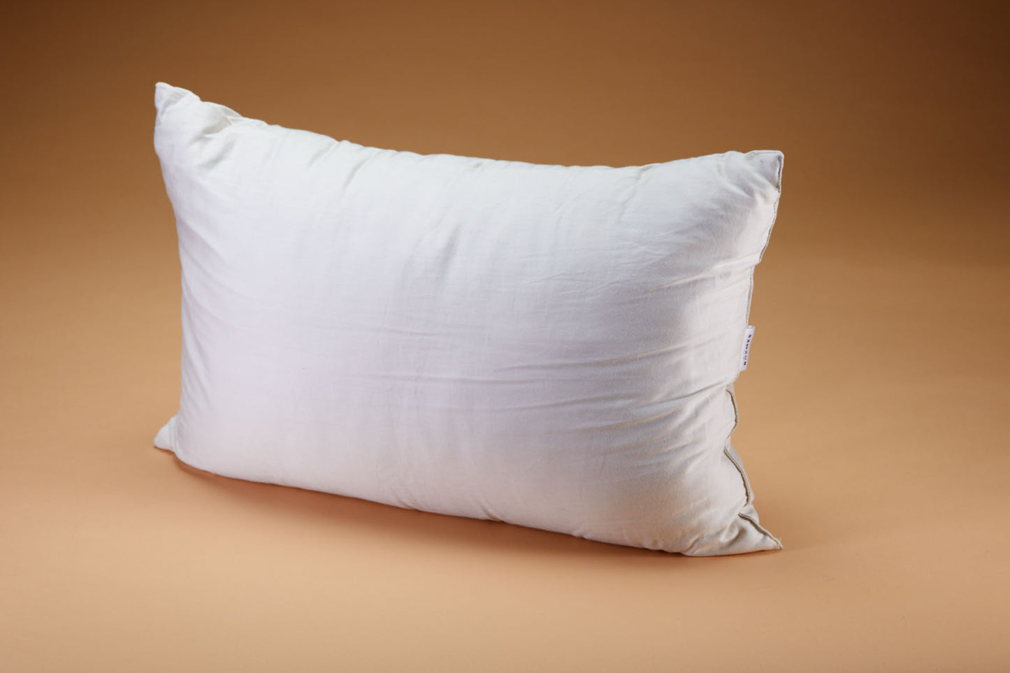 Two-Tone Pillow: Orange and Light Gray