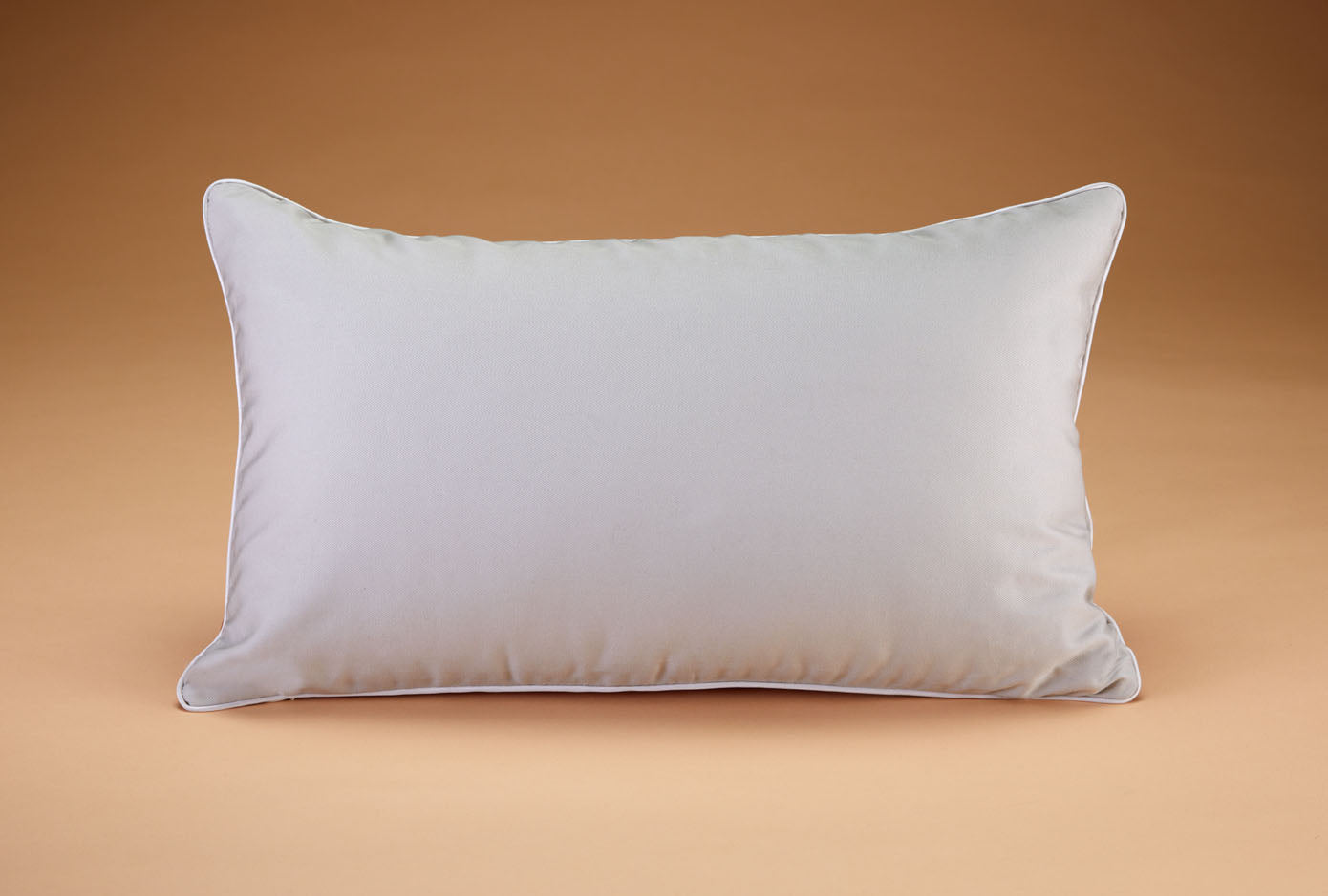 Two-Tone Pillow: Orange and Light Gray