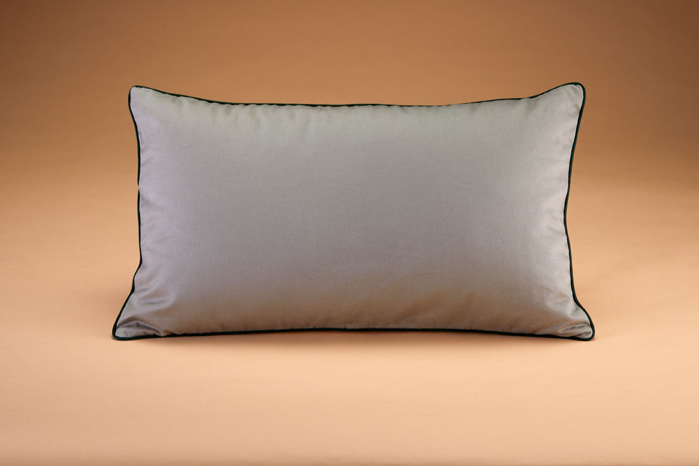 Two-Tone Pillow: Ivory and Smoky Gray